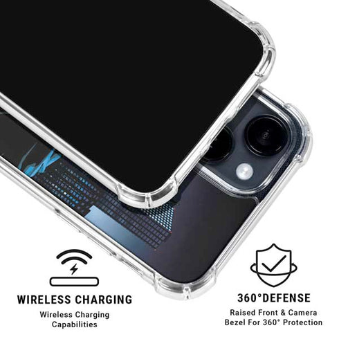 DC Comics Batman The Dark Knight Comic Art iPhone 15 Clear Case